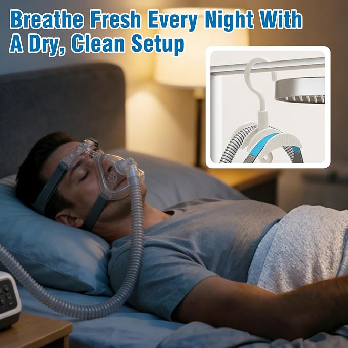 CPAP Cleaning Kit for Hose & Mask, with Collapsible Wash Basin & Hose Hanger, 7ft Cleaning Brush, CPAP Cleaning Supplies with Storage Bag, for 22mm & 15mm Tube