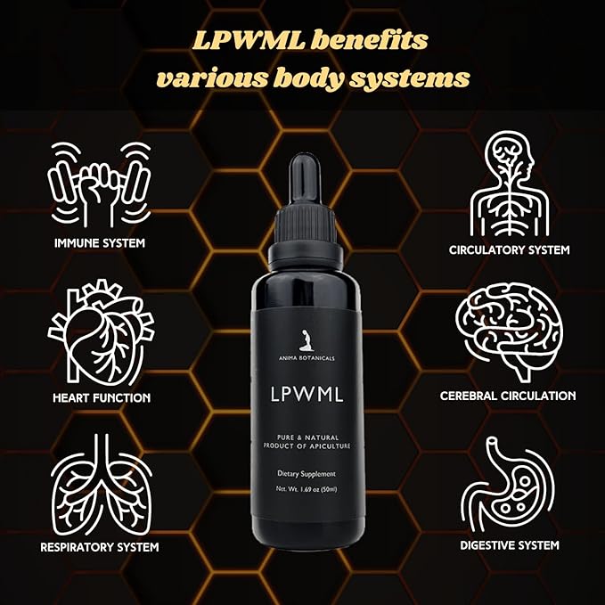 LPWML Bee Ognevka Life Product of Wax Moth Larvae All-Natural Tincture for Immune and Respiratory Health | Liquid Bontanical Extract 1.69 oz