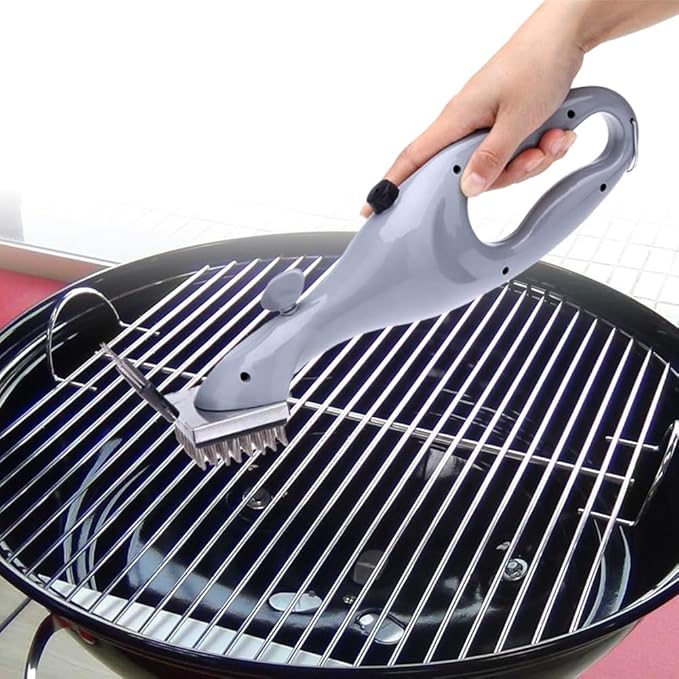 Barbecue Grill Steam Brush,Heavy Duty BBQ Cleaner for Grates Powerful Cleaning Brush Non Scratching Scraper Grate Gas Charcoal Electric Grills Grease Removal Scrubber Deep Cleans