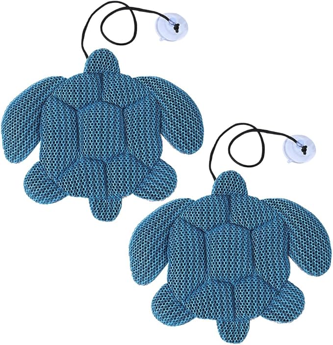 arricraft Hot Tub Scum Absorber, Tortoise Shape Design Nylon Hot Tub Sewage Suction Device for Spa, Inflatable Tub Cleaning Accessories (2 Pack)