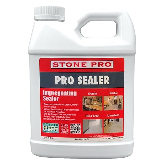 StonePro Pro Sealer Quart - Impregnating Sealer for Marble & Tile