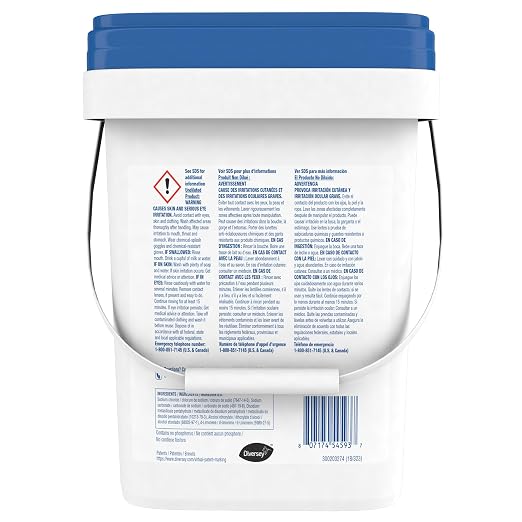 Diversey Whistle Multi-Purpose Laundry Detergent for Regular & High-Efficiency (HE) Machines, Commercial Bulk Fabric & Floor Cleaner, Powder with Fresh Citrus Scent, 19-Pounds