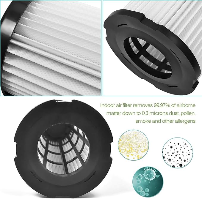 3 Pack F1 Filter Replacement & 4 Pack Style 4/5 Vacuum Belt Compatible With Dirt Devil Upright Vacuum Cleaner