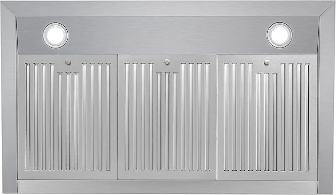 COSMO UMC36 36 in. Haven Collection 380 CFM Ducted Under Cabinet Range Hood, LED Lights, Touch Controls, Stainless Steel