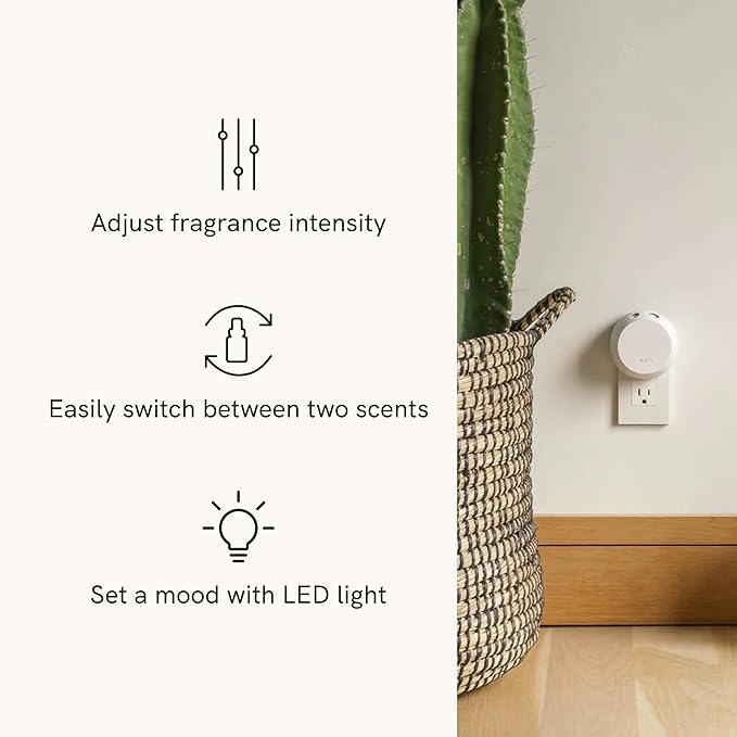 Pura Home Fragrance Device Starter Set - Pura 4 - Scent Diffuser for Home - Includes Fragrance Aroma Diffuser - Square Box, Linens & Surf and Yuzu Citron Scent Refills