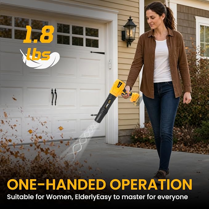 Cordless Leaf Blower Compatible with Dewalt 20V MAX Battery, 33000RPM CVT Mini Handheld Leaf Blower, Lightweight Blowers for Lawn Care, Yard, Blowing Snow, Leaves, Car Vacuum (Battery Not Included)