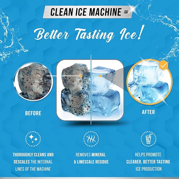 ACTIVE Ice Machine Cleaner Tablets and Appliance Cleaning Wipes - Includes 24ct Ice Maker Cleaner Tablets and 24pk Appliance Surface Wipes