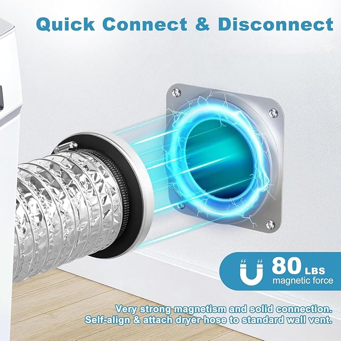 Magnetic Dryer Vent Connector Kit DV180, 4 Inch, 3.3 Ft