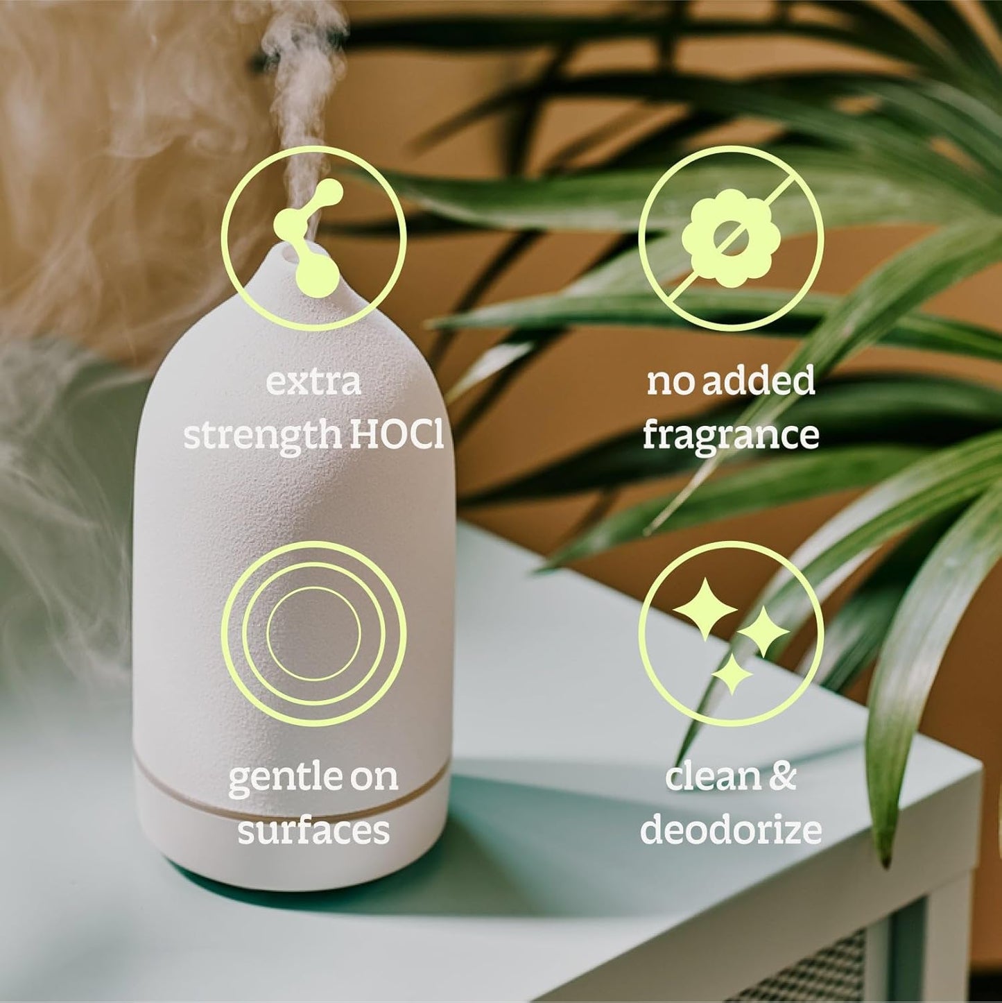 BRIOTECH Extra Strength HOCl Cleaner, 500 PPM Hypochlorous Acid Concentrate, ULV Foggers & Humidifiers, Professional Deodorizer for Dental, Offices, Schools, Homes, Peroxide Free, 32 fl oz