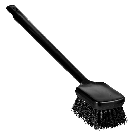Remco 410819 ColorCore 20" Long Handle Scrubbing Brush, Stiff,Black