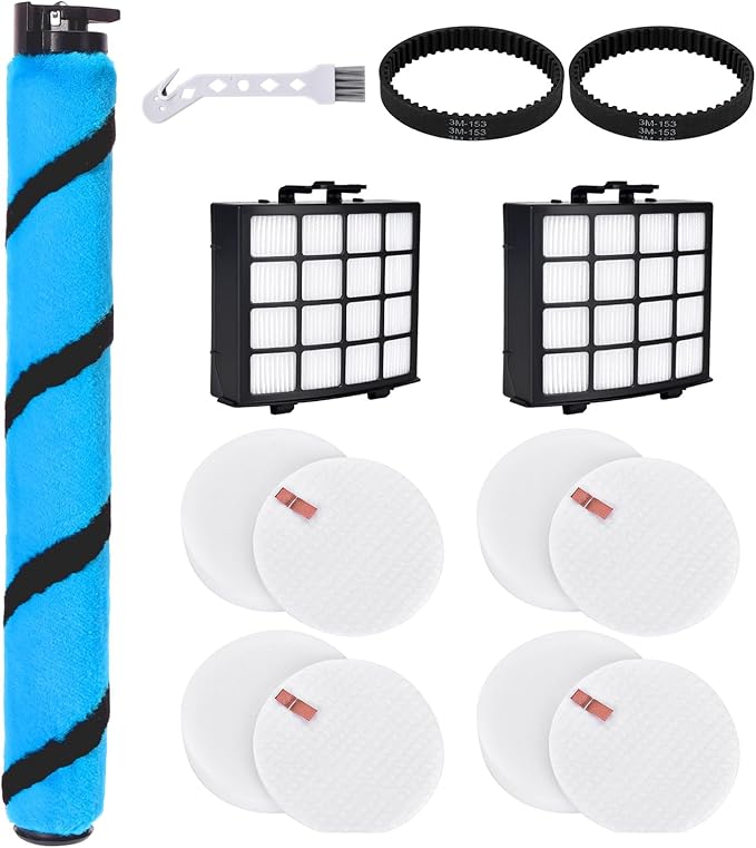 AZ2002 Vacuum Filter Replacement Accessories for Shark Vertex DuoClean PowerFin Upright Vacuum AZ2002 AZ2000 AZ2000W AZ2001AMZ, Part XHFAZ2000, XFFKAZ2000,2 Filter, 2 Belt, 4 Foam & 1 Brush