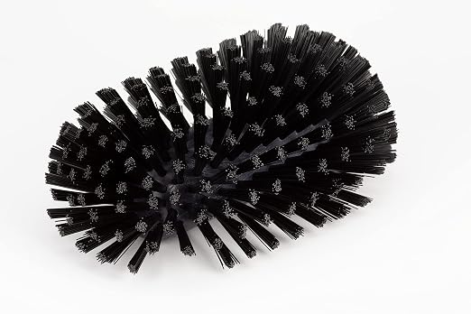 SPARTA Tank and Kettle Scrub Brush Heavy-Duty Tile Brush, Color-Coded and Handle Compatible (Sold Separately) for Optimal Access In Spacious Containers, Plastic, 5.5 X 9.5 Inches, Black