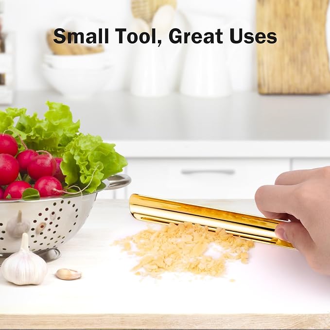 Table Crumb Sweepers, Crumbers for Servers, Bread Crumber Cleaner Stainless Steel Table Crumbers for Tablecloth in Restaurants and Homes, Servers, Waiters, Waitresses Tool Accessories (5 PACK, Gold)