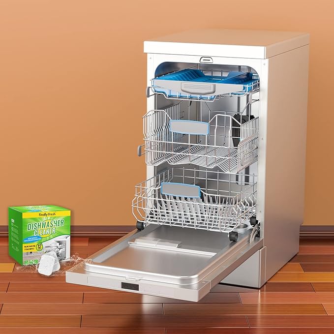 Finally Fresh Dishwasher Cleaner And Deodorizer(12 Tablets) & Finally Fresh Washing Machine Cleaner(20 Tablets)