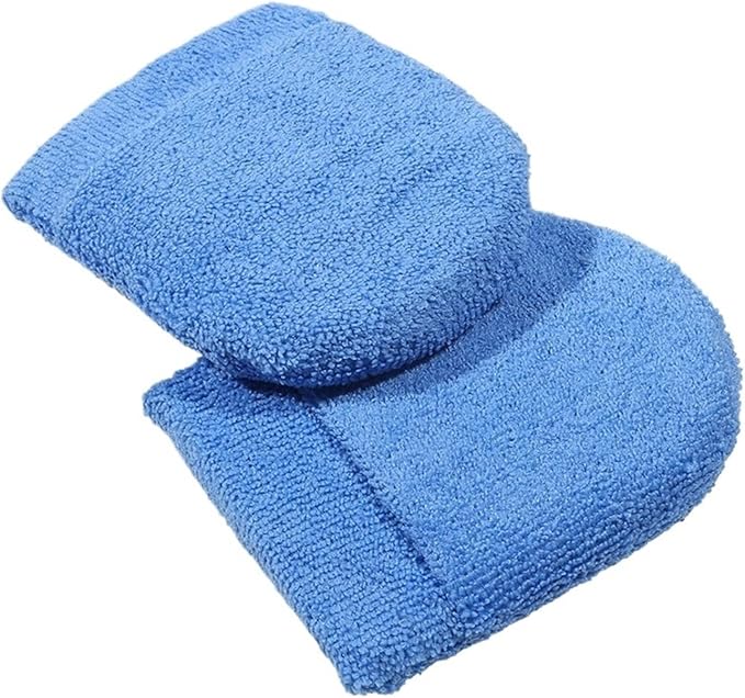2/4/6Pcs Soft Microfiber Car Wax Applicator Mitts Polishing Sponge Wax Foam Car Wax Applicator Pad Car Detailing Cleaning Tools(2Pcs Blue)