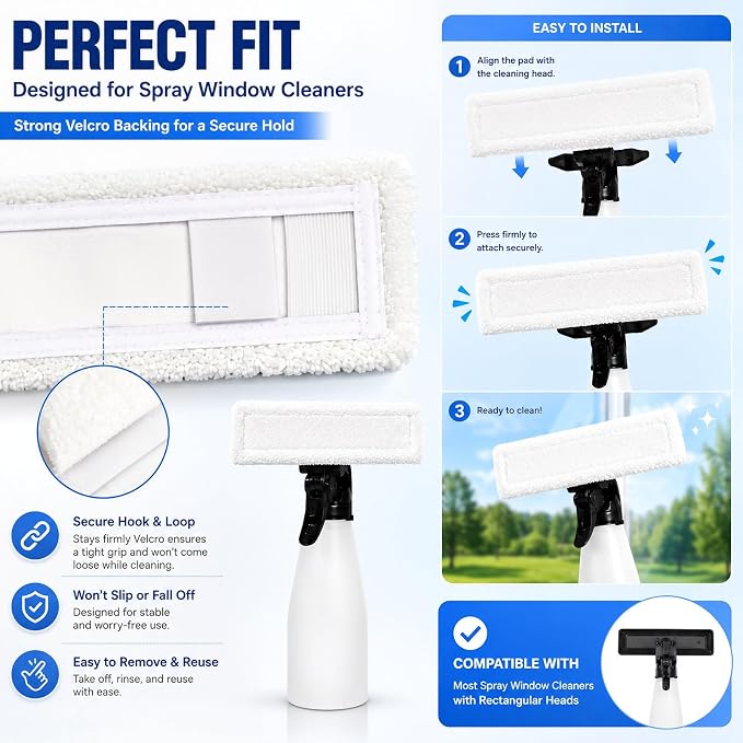 Window Vacuum Squeegee Cordless, Electric Window Cleaner Tool with 2000Pa Suction, 2200mAh Rechargeable Battery, 150mL Detachable Tank, 11-Inch Blade for Windows, Shower Doors, Mirrors