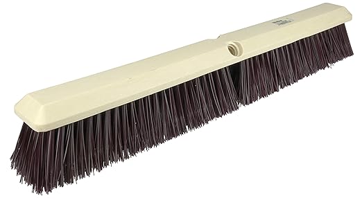 Weiler 42167 Perma-Sweep 18" Block Size, 3" Trim Length, Maroon Polypropylene Fill, Coarse Sweeping Floor Brush