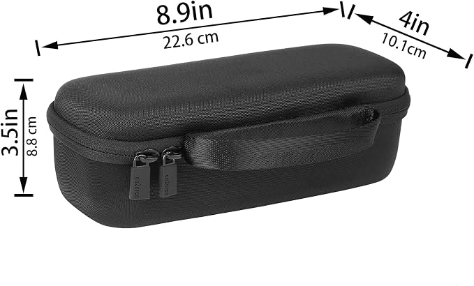 co2CREA Hard Case + Adjustable Monut Strap Bundle for Pure Enrichment PureZone Mini Portable Air Purifier – Protective Carrying Case with Multi-Purpose Mount for Car, School & Office Use