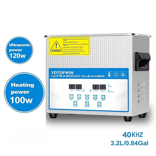 Ultra Sonic Jewelry Cleaner Machine With Digital Timer & Heater Professional Lab Heated Ultrasonic Cleaner,Sonic carburetor Cleaner For Carbs Repairing Tools Automotive Parts Cleaning Equipment (3.2L)