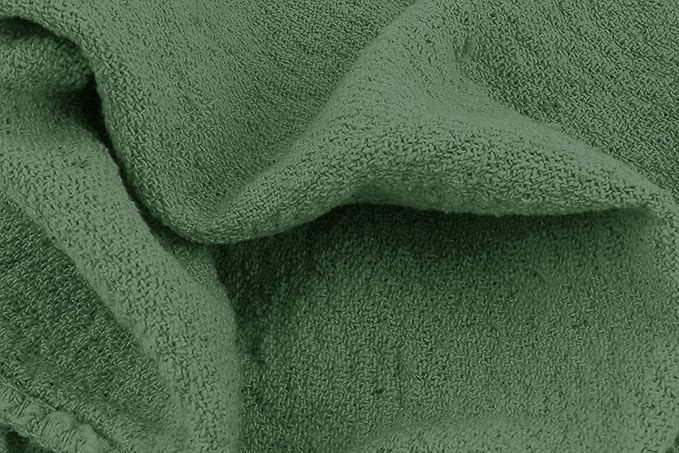Avalon Towels Cotton Shop Rags – (Pack of 100) Size 12x14 Inches Cleaning Rags – Absorbent Shop Towels and Multipurpose Cleaning Towels for Automobiles, Industries, Garage and Homes (Green)