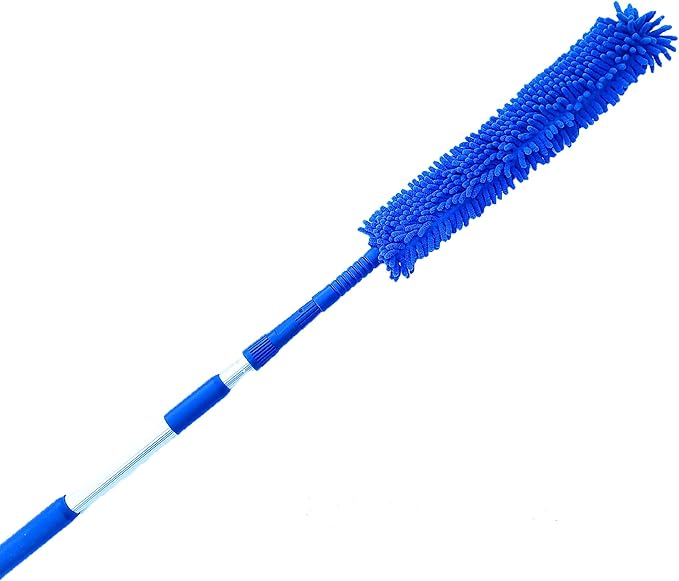 Cobweb Duster Extendable 18 Foot + Spider Web Brush with Pole