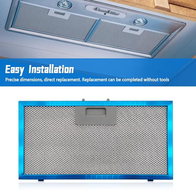 NAJING SB08087153 Grease Filter Compatible with Broan Nutone Range Hood RMPE RMP1 RMP17000 RMP17004, Replace B08087153 1568310, Aluminum Mesh Vent Filter, Washable Replacement