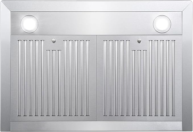 COSMO COS-63175S 30 in. Vista Collection 380 CFM Ducted Wall Mount Range Hood, Touch Controls, LED Lights, Stainless Steel
