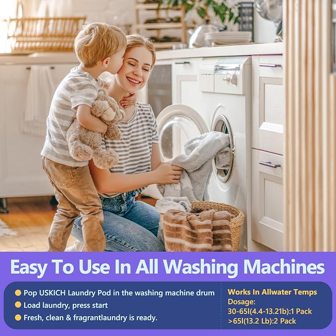 240 Pack Laundry Detergent Pods- 5-in-1 Stain Remover Laundry Soap Pods- Ultra Concentrated,Dissolvable Detergent Pods Bulk for Washing Machines,Lavender Scent