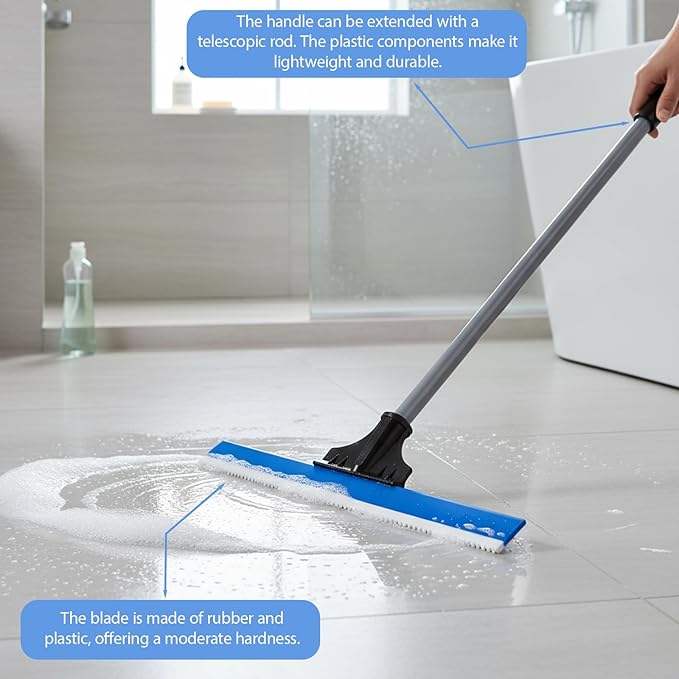 1 Pack 24 Inches Epoxy Floor Squeegees Notched Squeegee for Self Leveling Cement Urethane Epoxy Floor Tools