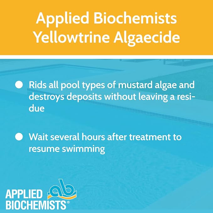 Applied Biochemists Pool 408622A Yellowtrine Swimming Pool Algaecide Cleanser, 3 lbs