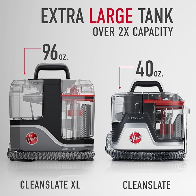 Hoover CleanSlate XL Deep Cleaning Spot Carpet Cleaner Machine, for Carpet and Upholstery, Permanent Stain Remover, Car and Auto Detailer, FH15000V + Hoover CleanSlate 5-Piece Car Cleaning Tool Kit,