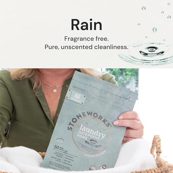 Grab Green Stoneworks Dryer Sheets, 80 Count, Birch Branch, Compostable | Softens fabrics; Reduces Static; Cruelty-free; Plant & Mineral Based; No Harsh Chemicals