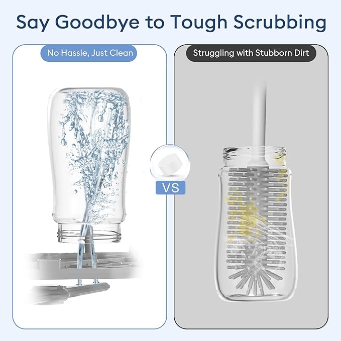 MOMFANN 300 Professional Deep Cleaning Detergent Tablets for All Baby Bottle Washers, Washer Tablets for Bottle Washer and Sterilizer and Dryer, Easy to Use
