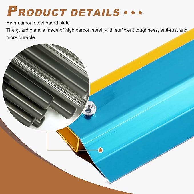 Notched Squeegee for Epoxy, Epoxy Floor Squeegee with 78.7" Long Stainless Steel Pole, Cement Painting Coating Tool for Epoxy, Cement Self Leveling