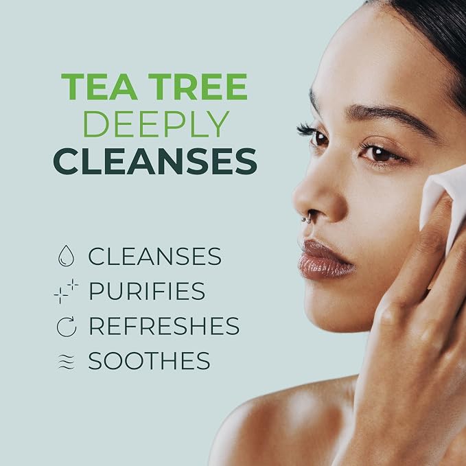 NOVEHA 360PCs Tea Tree Oil Eyelid & Lash Wipes With Hyaluronic Acid, Green Tea & Chamomile For Blepharitis & Itchy Eyes, Individually Wrapped Eyelash Wipes Natural Makeup Remover & Daily Cleanser