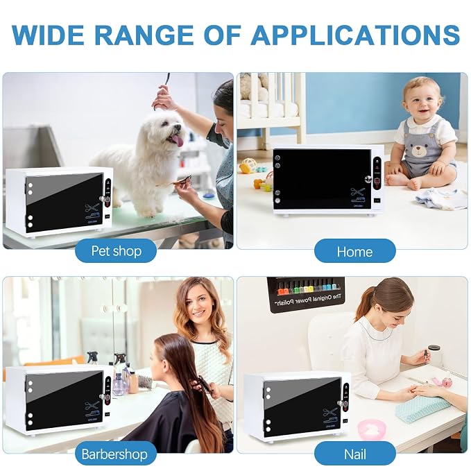 Nail Tool Cleaning Cabinet, Large Capacity Cleaner Box Cleaner Cabinet Cleaning Machine Barber Tool Box Nails Art Tool Equipment for Salon, Spa, Barber
