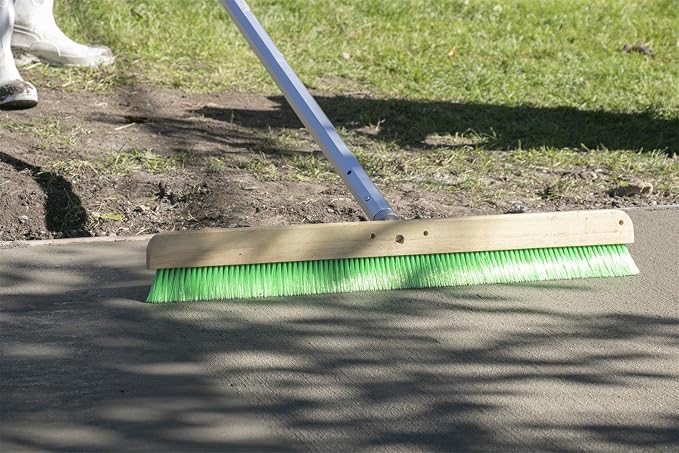 MARSHALLTOWN Green Nylon 36 Inch Broom and 1 3/4 Inch Adapter
