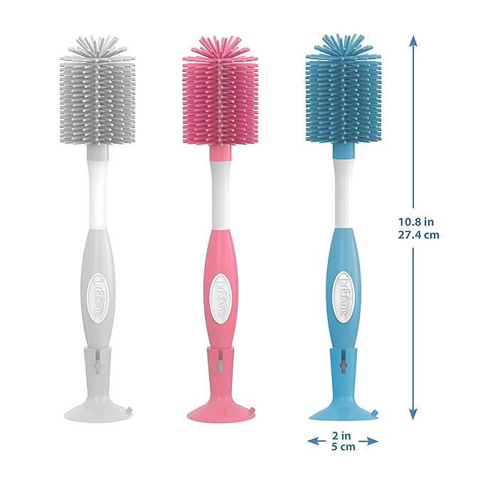 Dr. Brown's Soft Touch Bottle Brush, Blue (Pack of 2)