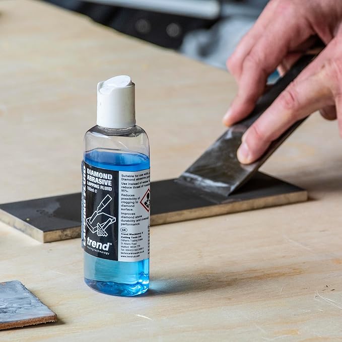 Trend Diamond Abrasive Lapping Fluid, 17 fl oz, Sharpening Fluid for Diamond Stones, Reduces Loading and Improves Cutting Performance, DWS/LF/500