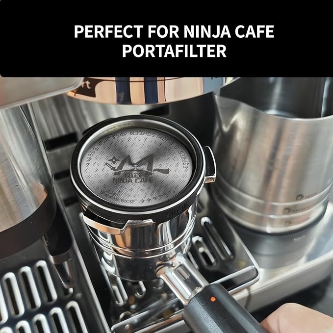 Espresso Puck Screen and Portafilter Funnel,Portafilter Holder,WDT,Magnet for Ninja Luxe Cafe Accessories,Plastic Replacement Dosing Funnel for ES501 ES601 (Pro)