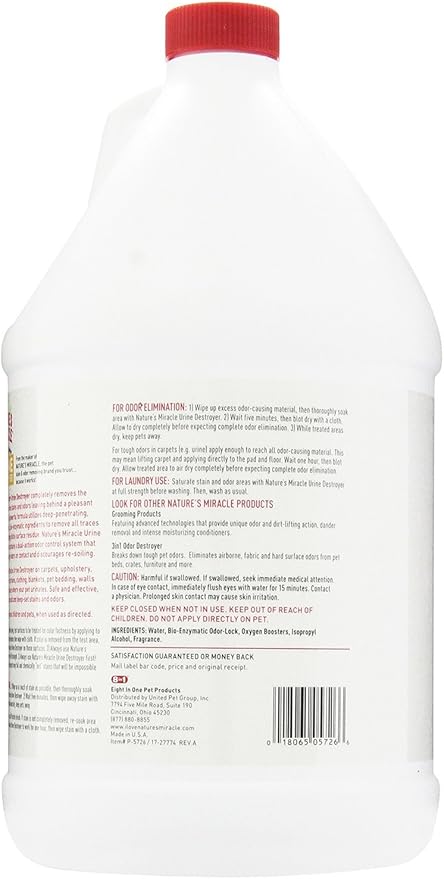 Nature's Miracle Pet Urine Destroyer