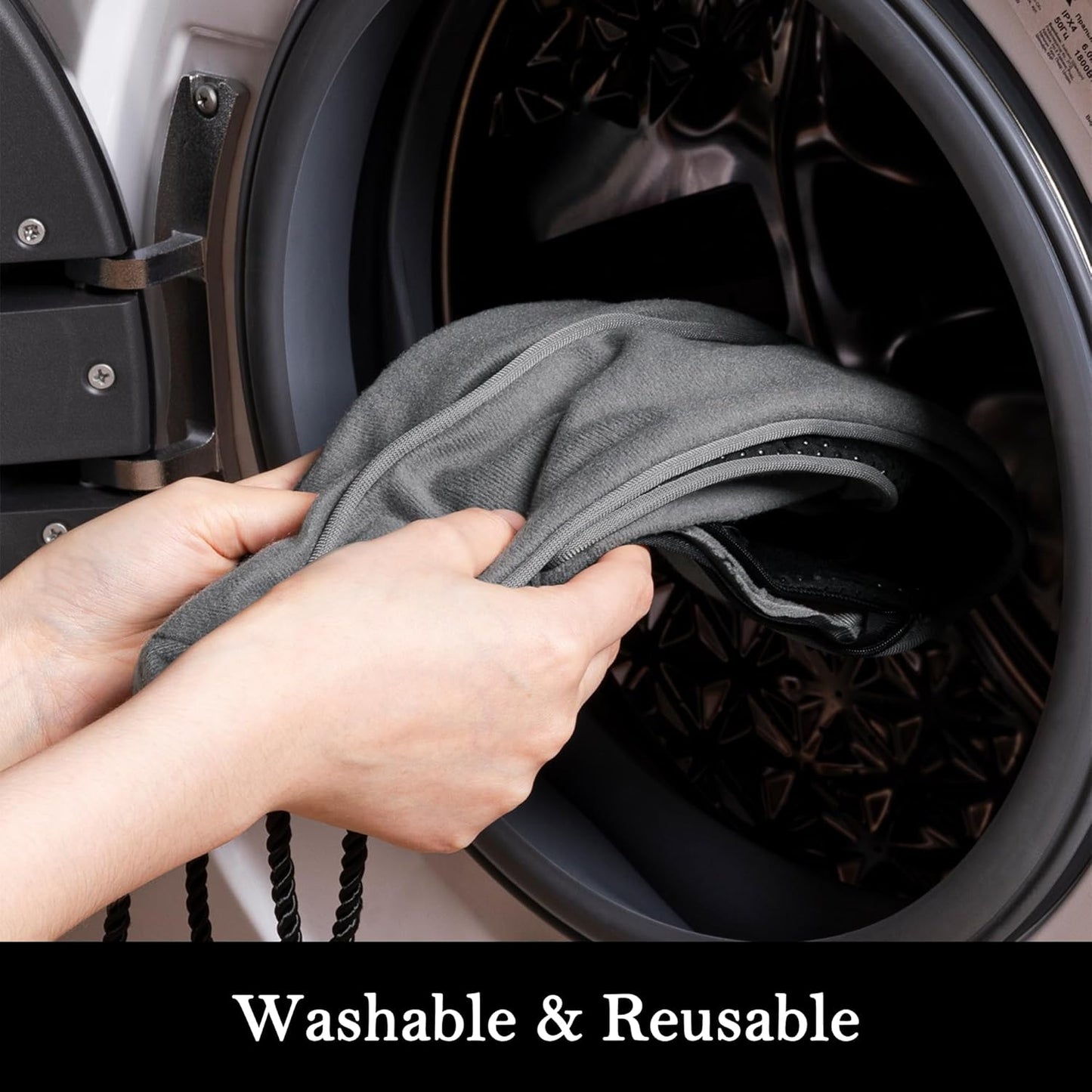 Sunolga 38" Door Draft Stopper Blocks Hot and Cold Air with Removable Washable Cover for Gaps Up to 3", All-Season Seal Strip for Noise, Wind, Door Sweep for Bottom of Door, Home Essentials, Gray