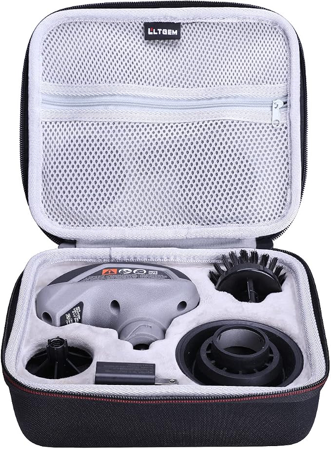 LTGEM EVA Hard Case Compatible with Dremel Versa Cleaning Tool- Grout Brush- Bathroom Shower Scrub- Kitchen & Bathtub Cleaner - Travel - Protective Carrying Storage Bag