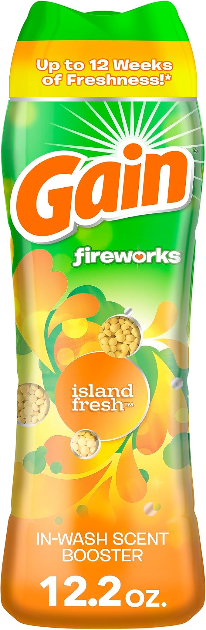 Gain Fireworks In-Wash Scent Booster, Island Fresh, 12.2 oz