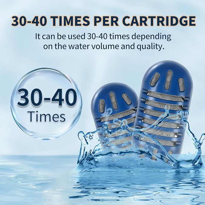 12-Pack Demineralization Cartridge for Humidifier Compatible with Most Humidifiers Replacement for Ultrasonic Humidifier Tank Cleaner Fish | Prevents Hard Water Build-Up | Eliminate White Dust