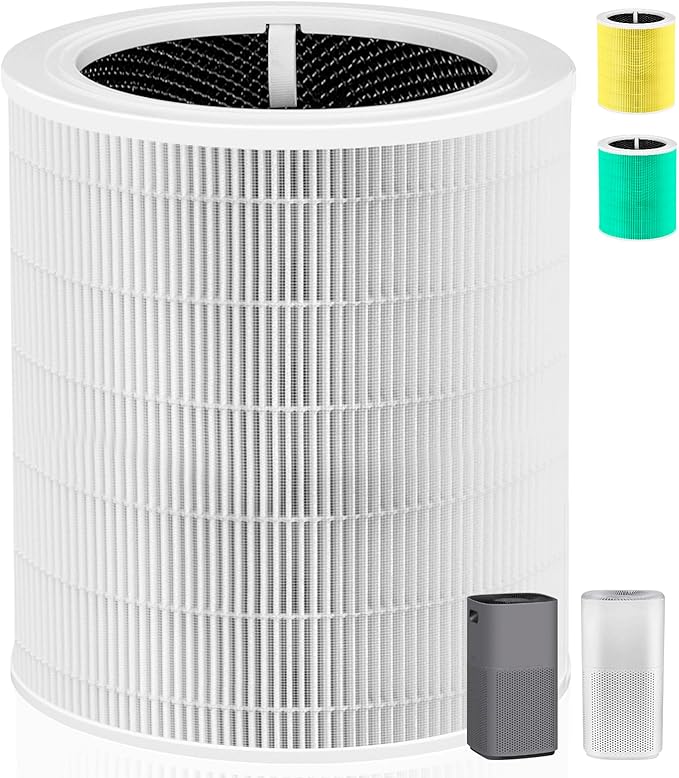 Core 600S Replacement Filter for LEVOIT Core 600S & Core 600S-P Air Purifier, 3-in-1 H13 True HEPA with Activated Carbon Filter for Home Large Room,Core 600S-RF,1 Pack,White