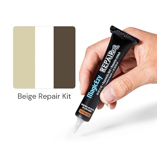 MagicEzy Tile Repairezy Bright Range - Ceramic Tile Chip Repair Fillers and Kits (Beige Kit)