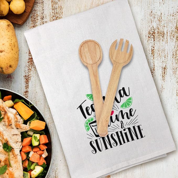 Style In Print Mothers Day Decor Flour Kitchen Towels Tequila Lime & Sunshine Beach Summer Summertime Summer Cleaning Supplies Dish Towels Design Only