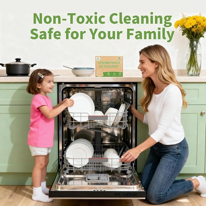 ORIENTLEAF Garbage Disposal Cleaner and Dishwasher Detergent Tablets