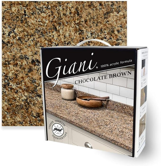 Giani Granite Countertop Paint Kit 2.0-100% Acrylic (Chocolate Brown)